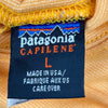 Capilene Patagonia Fleece - Large Yellow Polyester