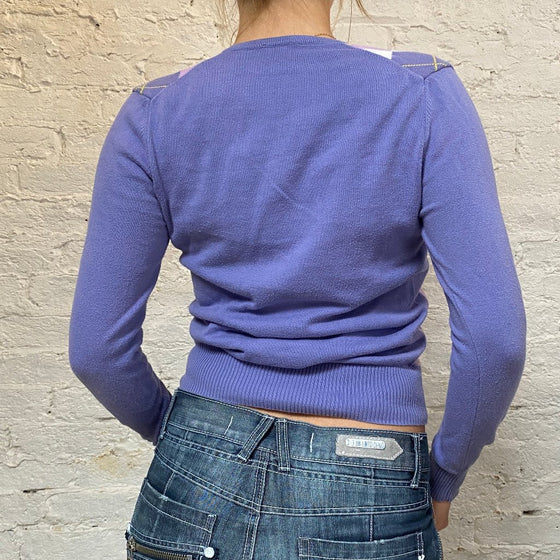 Vintage purple Benetton Jumper - womens small