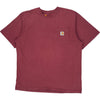 Carhartt Original Fit T-Shirt - Large - Red Cotton