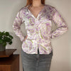 Vintage white Altea Patterned Shirt - womens medium