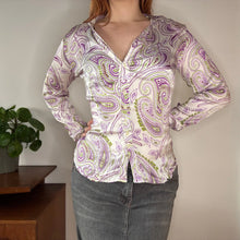  Vintage white Altea Patterned Shirt - womens medium