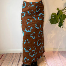  Vintage brown Halfon Maxi Skirt - womens 26" waist