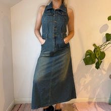  Vintage blue Daizy Denim Dress - womens small