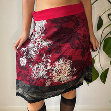  Vintage red Desigual Mini Skirt - womens 31" waist