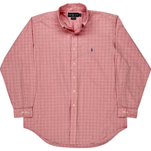  Ralph Lauren Yarmouth Check Shirt - Large - Pink Cotton