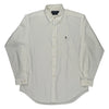 Ralph Lauren Collared Shirt - XL White Cotton