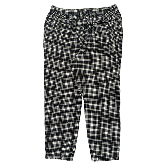 Stussy Checked Trousers - 34W 27L Black Cotton Blend