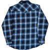 Wrangler Plaid Long Sleeve Shirt - Small - Blue Cotton