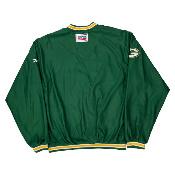 Green Bay Packers Reebok Nfl Windbreaker - Large Green Polyester