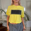 Vintage yellow Kith Crop Top - womens x-small