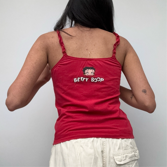 Vintage red Betty Boop Cami Top - womens small