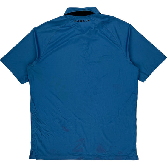 Oakley Hydrolix Polo Shirt - Medium - Blue Polyester