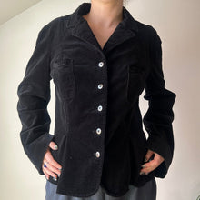  Krizia Cord Jacket - Medium Black Cotton