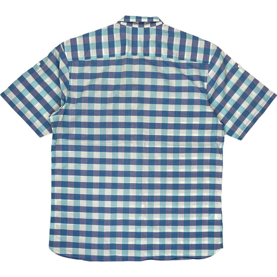 Fred Perry Slim Fit Check Shirt - Large - Blue Cotton