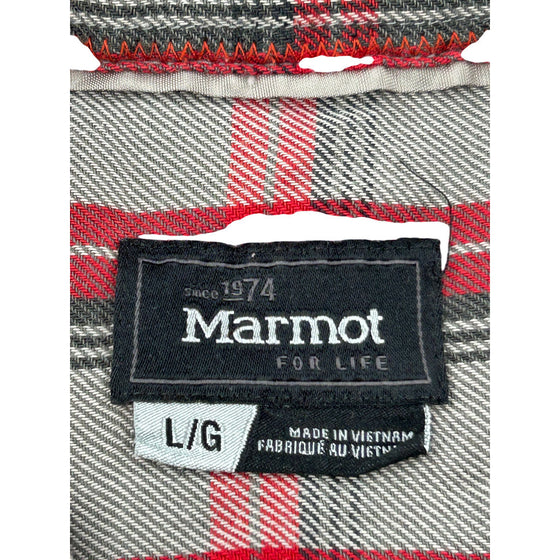 Marmot Plaid Long Sleeve Shirt - Large - Multicoloured Cotton Blend