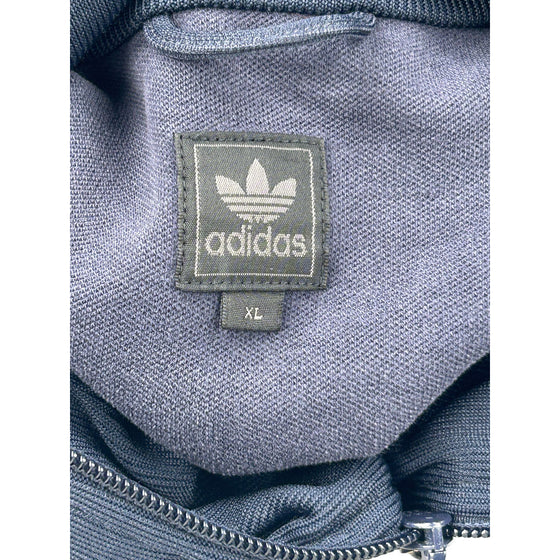 Adidas Track Jacket - XL - Navy Cotton Blend