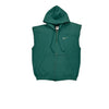 Nike Hoodie - Medium Green Cotton Blend