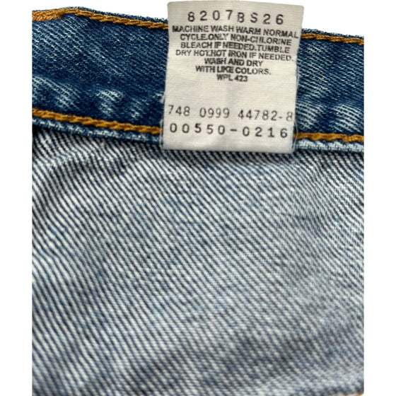 Levis 550 Relaxed Fit Jeans - 32W 30L - Blue Cotton