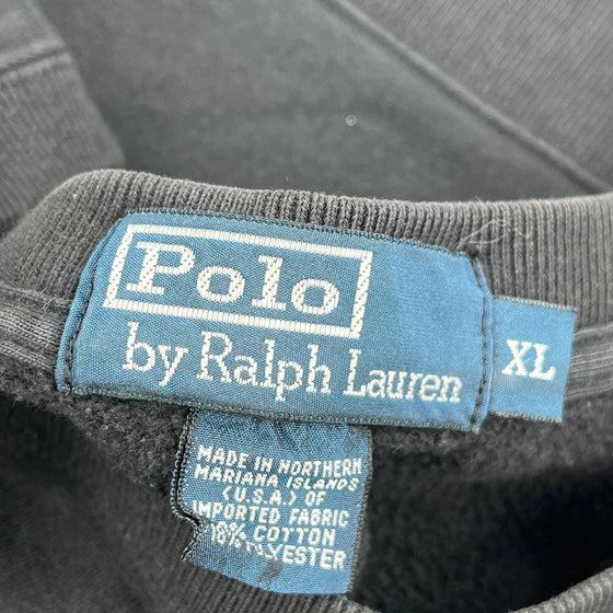 Ralph Lauren Sweatshirt - XL Black Cotton Blend