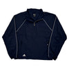 Adidas Windbreaker - Large Navy Polyester