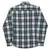 Wrangler Checked Shirt - Medium Blue Cotton