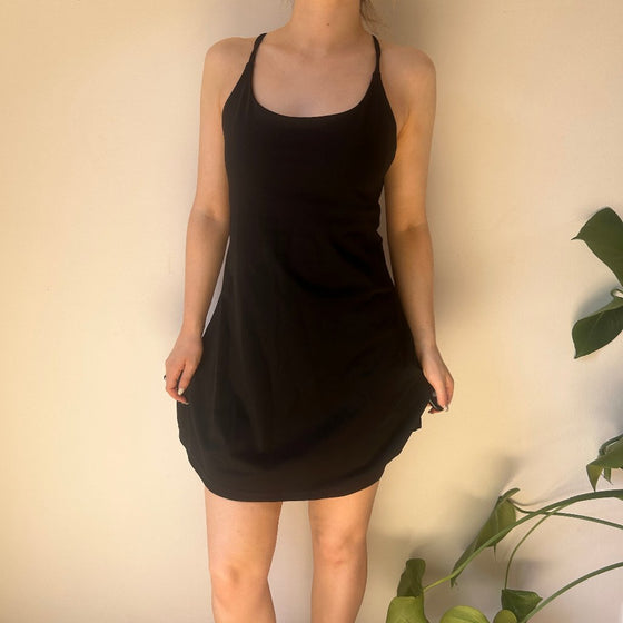 Vintage black Unbranded Mini Dress - womens medium