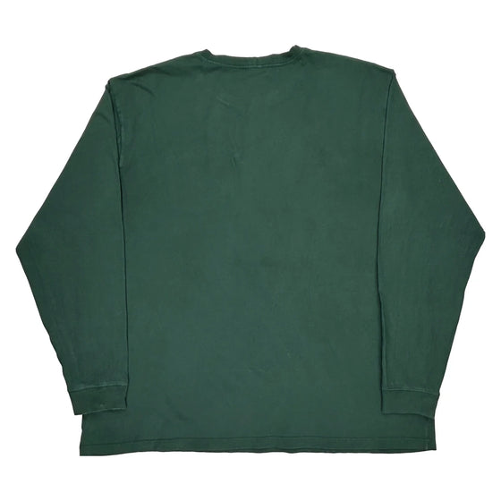 Pocket Carhartt Oversized Long Sleeve T-Shirt - 3XL Green Cotton