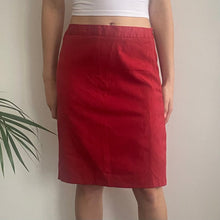  Vintage red Costume National Mini Skirt - womens 30" waist