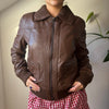 Vintage brown Conbipel Leather Jacket - womens medium