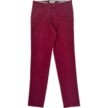  Burberry London Slim Fit Chinos - 30W 33L - Red Cotton