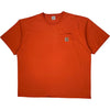 Carhartt Pocket T-Shirt - 2XL - Orange Cotton