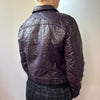 Vintage purple Onyx Leather Jacket - womens small