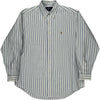 Ralph Lauren Yarmouth Striped Shirt - Large - Blue Cotton