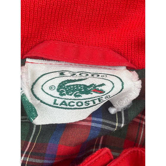 Lacoste Harrington Jacket - XL - Red Cotton