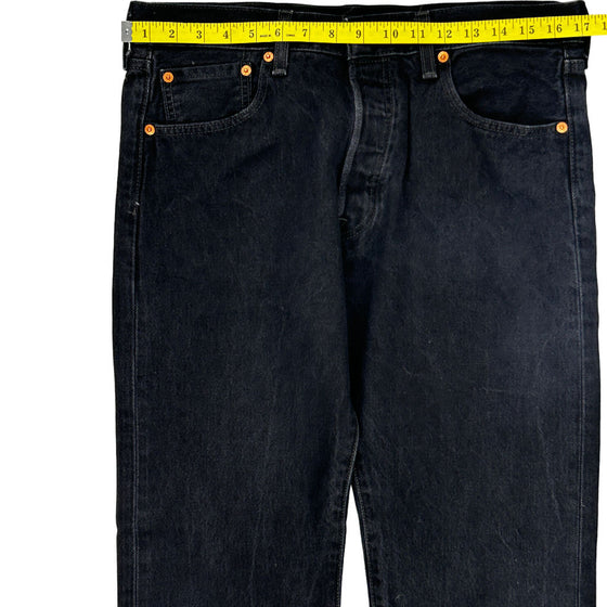 Levis 501 Jeans - 34W 29L - Black Cotton