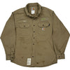 Carhartt Work Shirt - Large - Beige Cotton Blend