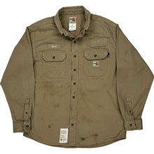  Carhartt Work Shirt - Large - Beige Cotton Blend