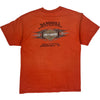 Harley-Davidson Graphic T-Shirt - Large - Orange Cotton