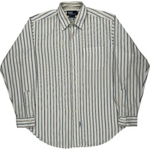  Polo by Ralph Lauren Striped Shirt - Large - White Cotton