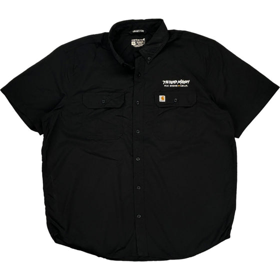 Carhartt Force Relaxed Fit Short Sleeve Shirt - XXL - Black Polyester