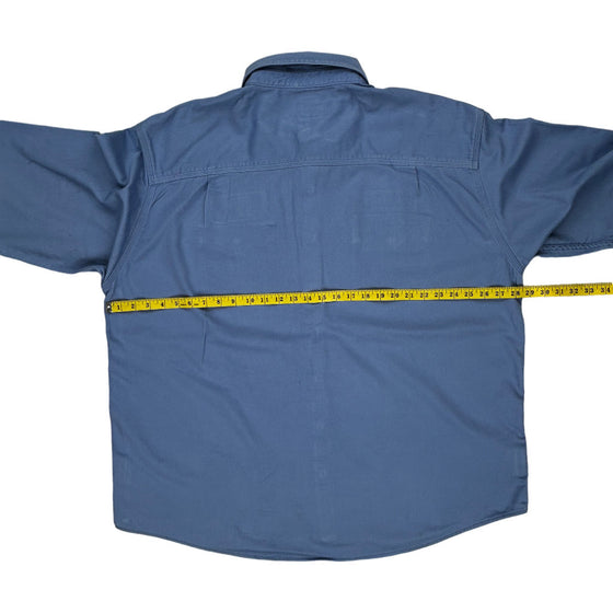 Carhartt Work Shirt - 2XL - Blue Cotton Nylon