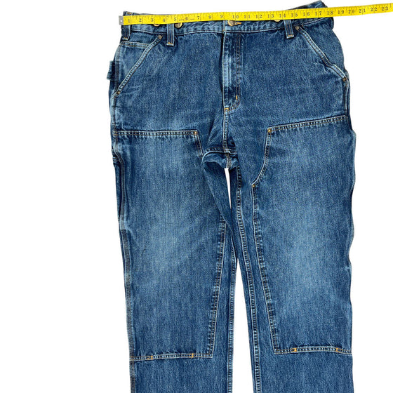 Carhartt Relaxed Fit Utility Logger Jeans - 38W 30L - Blue Cotton Blend