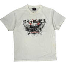  Harley Davidson Graphic T-Shirt - Large - White Cotton