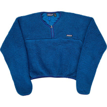  1991 Made in USA Kayak Paddling Patagonia Synchilla Fleece Pullover - Medium - Blue Polyester