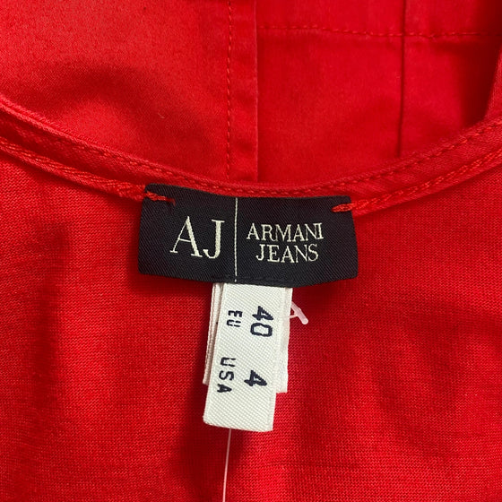 Vintage red Armani Jeans Midi Dress - womens small