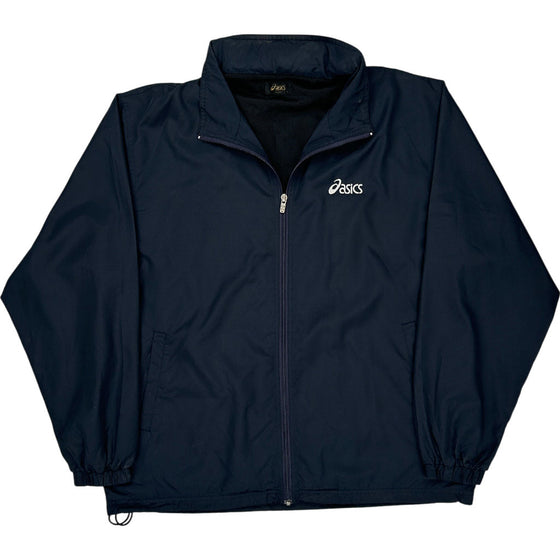 Asics Zip-Up Jacket - Large - Navy Polyester