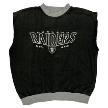  Oakland Raiders Lee Sport Nfl Sweater Vest - Large Black Polyester Blend