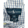 Age 14 Ralph Lauren Checked Shirt - 20 - Blue Cotton