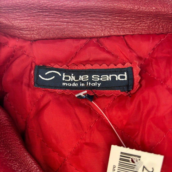 Vintage red Blu Sand Leather Jacket - womens small