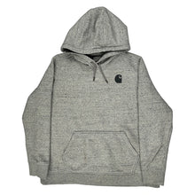  Workwear Carhartt Spellout Hoodie - 2XL Grey Cotton Blend